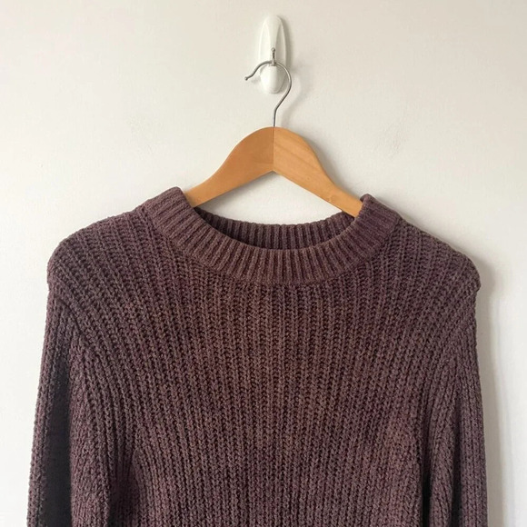 Aritzia  Wilfred Essential Chenille Sweater Chocolate Brown Size XXS - Picture 5 of 8